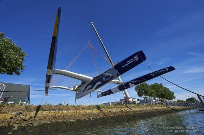 Launch of the Maxi Edmond de Rothschild ©  Gitana S.A. /Yvan Zedda www.zedda.com